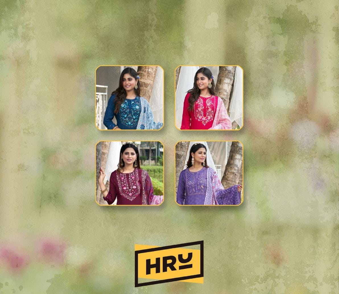 Ramani Vol 14 Hru Pure Viscose Designer Kurti With Bottom Dupatta Wholesale Shop In Surat